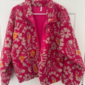 Free People cropped Sherpa jacket